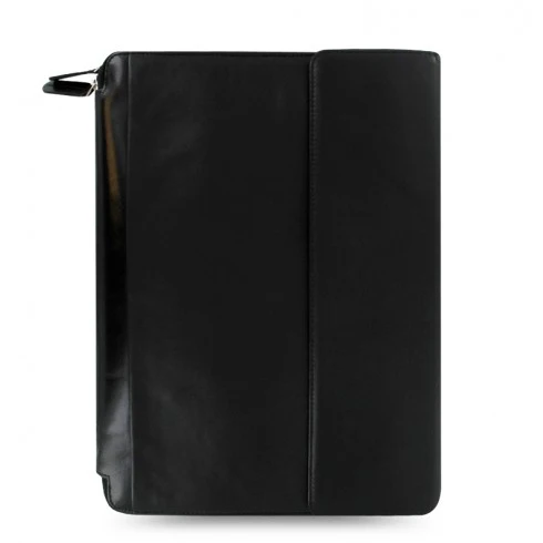 Nappa A4 Leather Zipped Portfolio Black - Sale