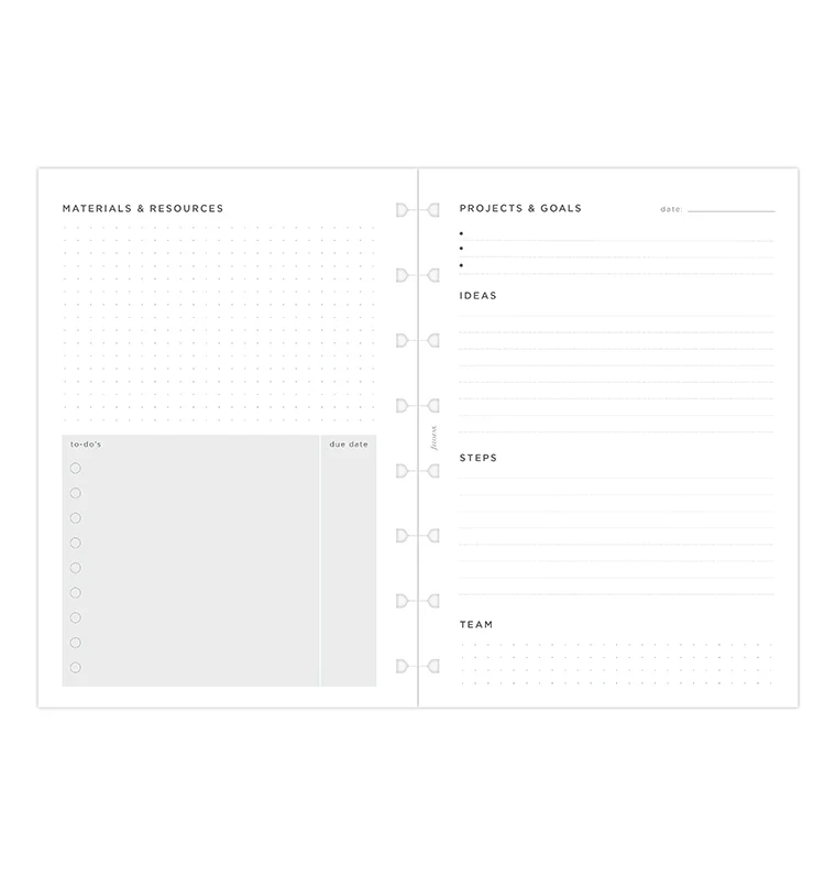 Projects & Goals Notebook Refill - A5 - Image 5