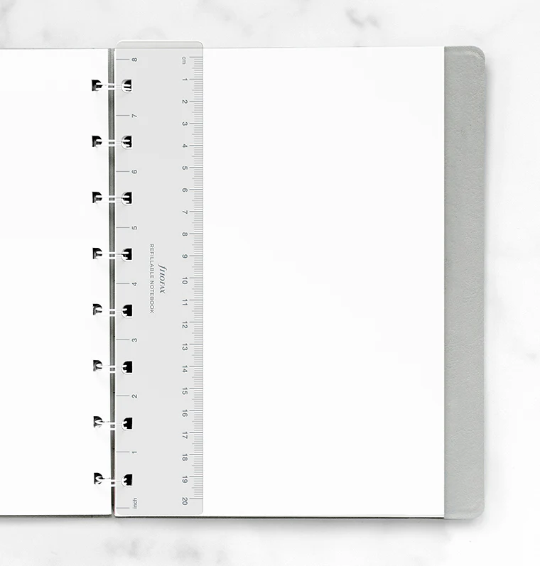 Refillable Notebook Ruler Page Marker Transparent - A5 - Image 2