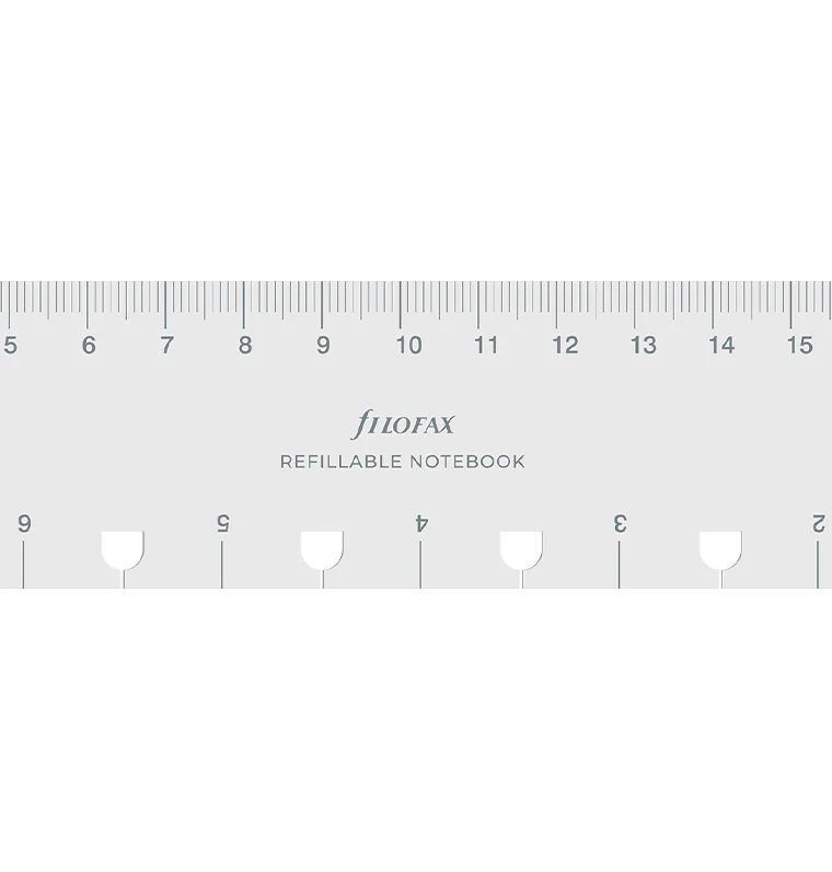 Refillable Notebook Ruler Page Marker Transparent - A5 - Image 3