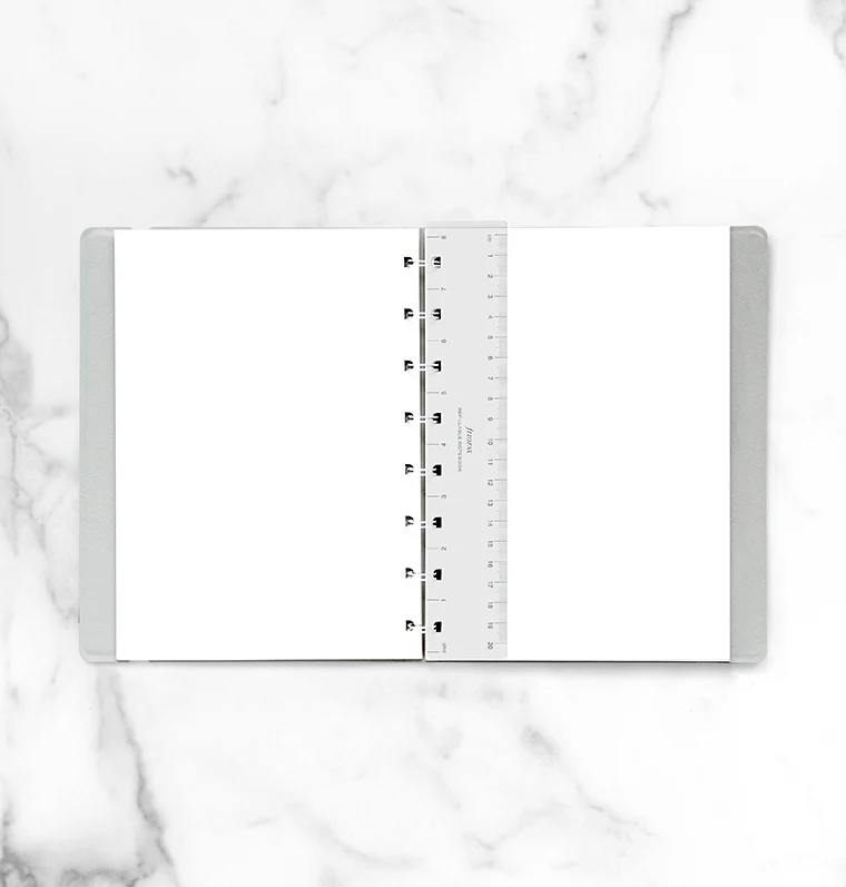 Refillable Notebook Ruler Page Marker Transparent - A5 - Image 4