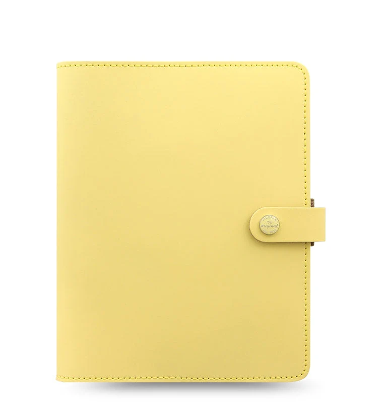 The Original A5 Leather Organiser - Lemon - Sale