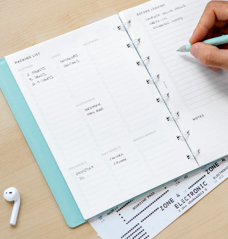 Travel Planner Notebook Refill - A5 - Image 5