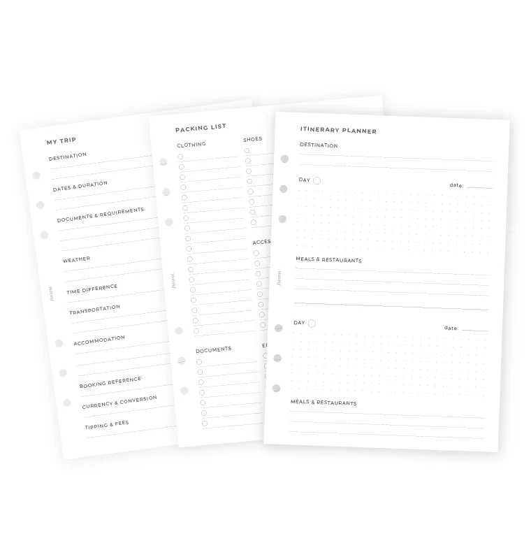 Travel Planner Refill - A5 - Image 4