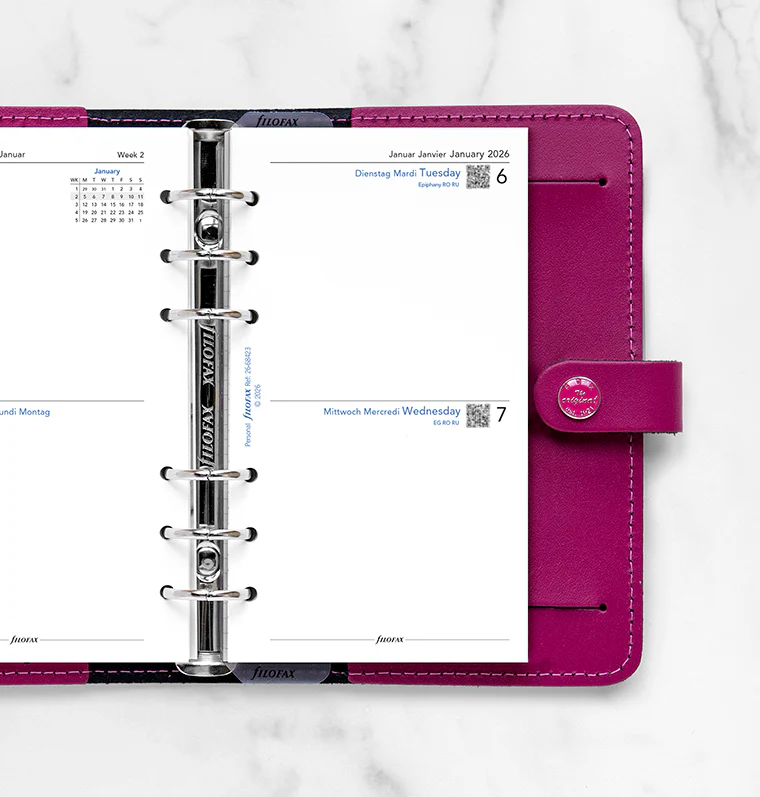 Two Days On One Page Diary - Personal 2026 Multilanguage - Image 2