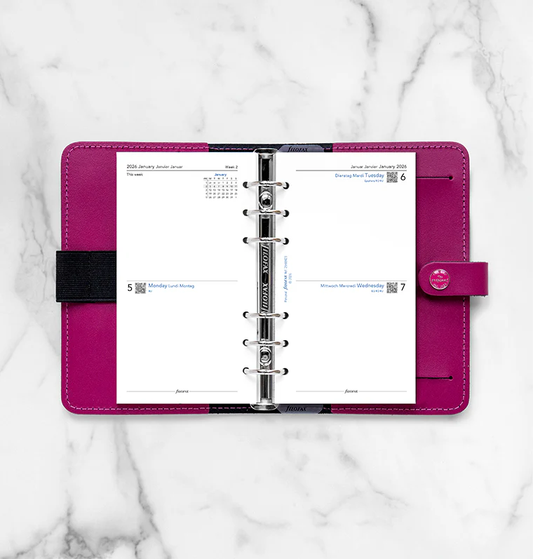 Two Days On One Page Diary - Personal 2026 Multilanguage - Image 3