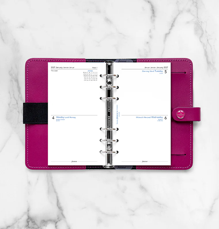 Two Days On One Page Diary - Personal 2027 Multilanguage - Image 3