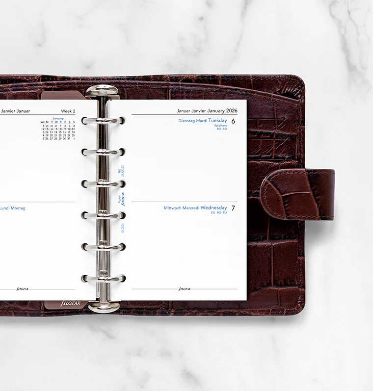 Two Days On One Page Diary - Pocket 2026 Multilanguage - Image 2