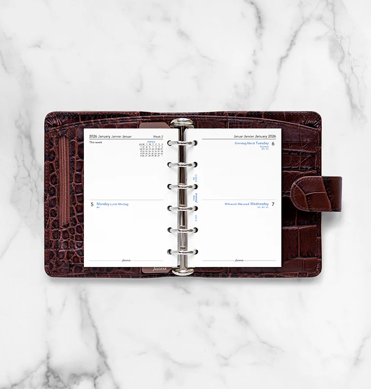 Two Days On One Page Diary - Pocket 2026 Multilanguage - Image 3