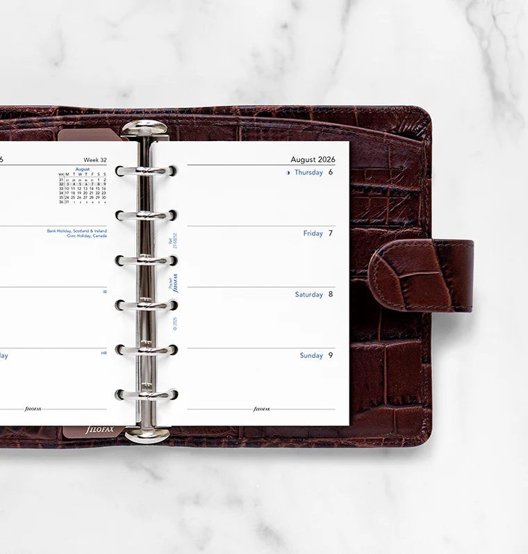 Week On Two Pages Academic Diary - Pocket 2026-2027 English - Image 2