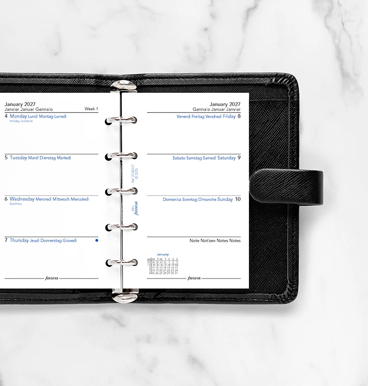 Week On Two Pages Diary - Mini 2027 Multilanguage - Image 2