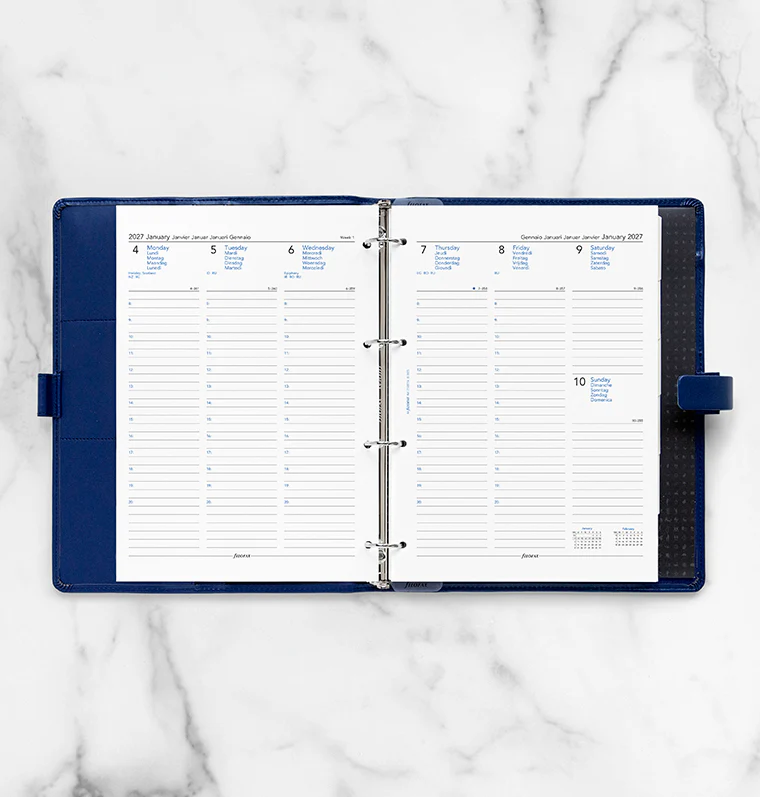 Week On Two Pages Diary With Appointments - A4 2027 Multilanguage - Image 3
