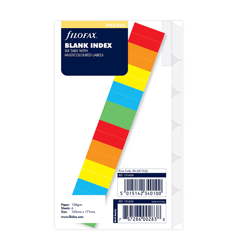 Blank Dividers with Coloured Labels - Personal - Image 4