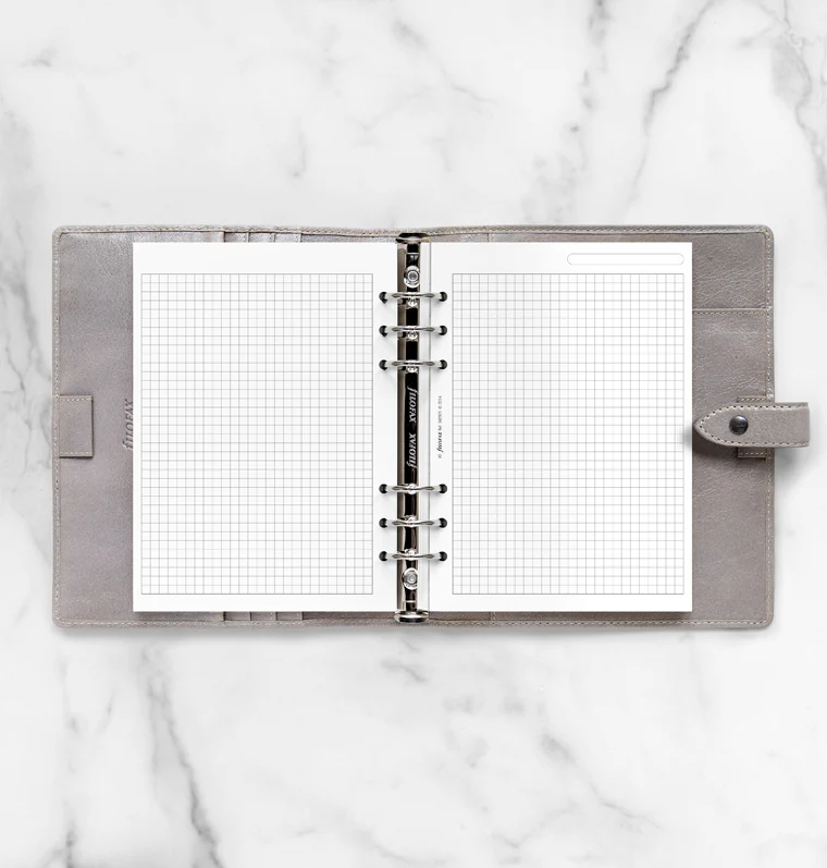 White Quadrille Notepaper Refill - A5 - Image 3