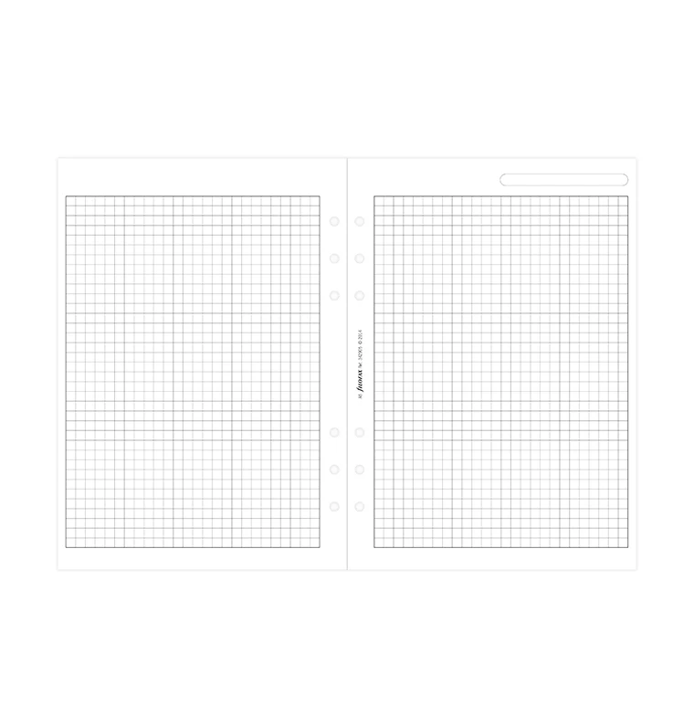White Quadrille Notepaper Refill - A5 - Image 4
