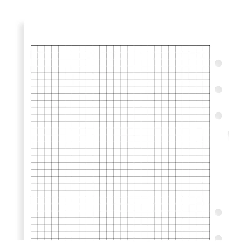 White Quadrille Notepaper Refill - Personal - Image 5