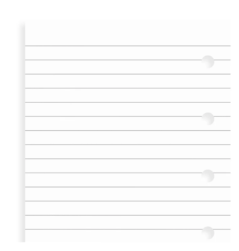 White Ruled Notepaper - Mini - Image 4