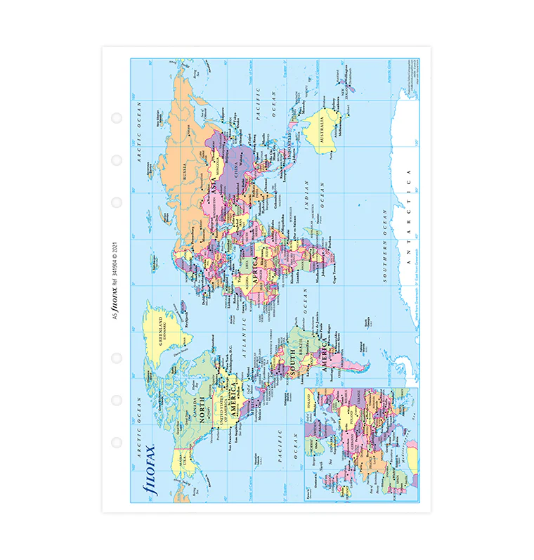 World Map Refill - A5 - Image 4