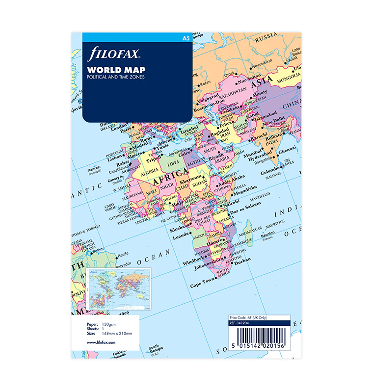 World Map Refill - A5 - Image 6