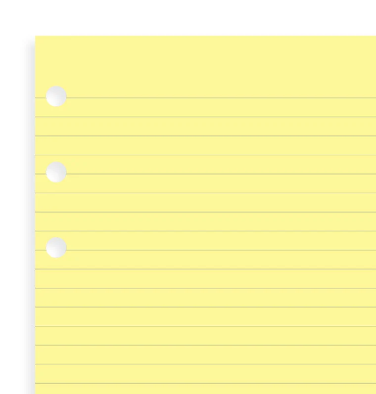 Yellow Ruled Notepad Refill - Personal - Image 4