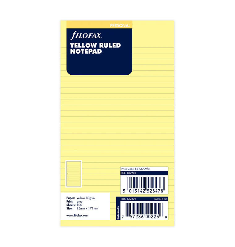 Yellow Ruled Notepad Refill - Personal - Image 6