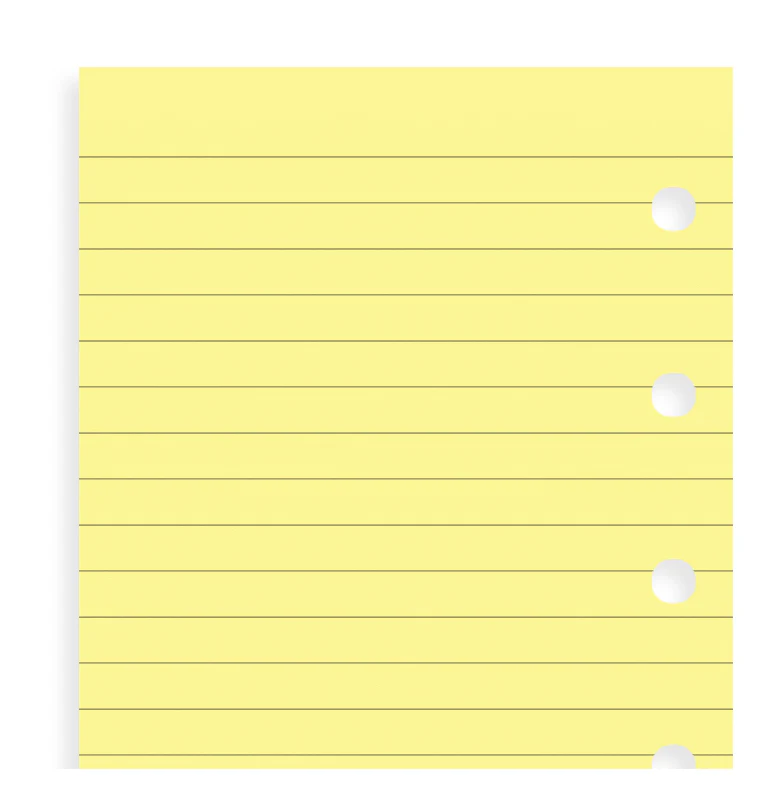 Yellow Ruled Notepaper Refill - Mini - Image 5